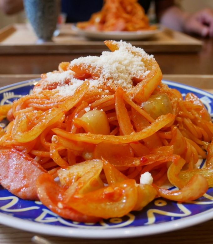 パプリカとソーセージのあり物パスタ-レシピのメイン写真