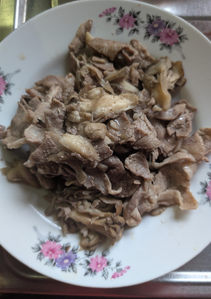 簡単★マイタケと豚こま肉の白だし炒め-レシピのメイン写真