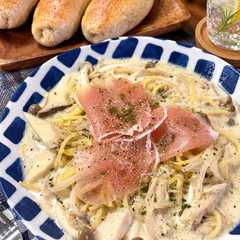 รูปของ 豆乳キノコパスタ