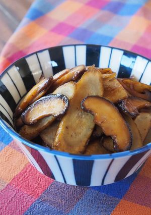 しいたけとごぼうの甘辛炒め-レシピのメイン写真