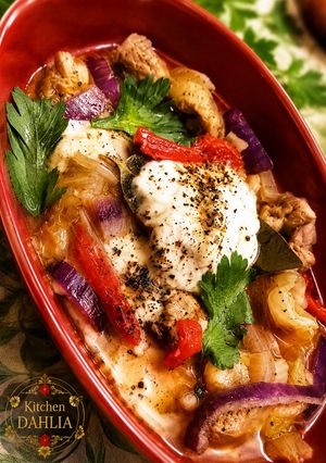 爆速１５分！豚キャベツ煮込み🇲🇰東欧マケドニア風🥬-レシピのメイン写真