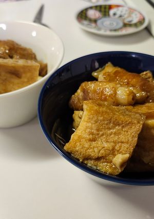 夕飯に!絹揚げと豚バラくるくるのお酢煮-レシピのメイン写真