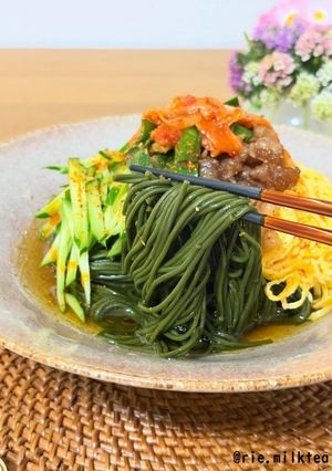 冷やし中華風温麺-レシピのメイン写真