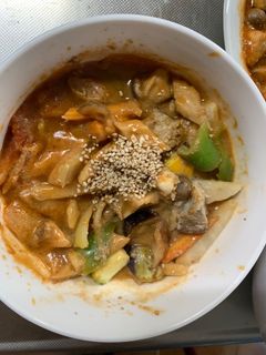 肉無チクワバーベキュー親子丼味野菜炒め-レシピのメイン写真