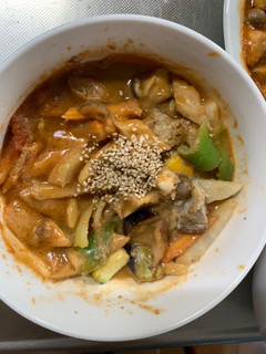 肉無チクワバーベキュー親子丼味野菜炒め-レシピのメイン写真