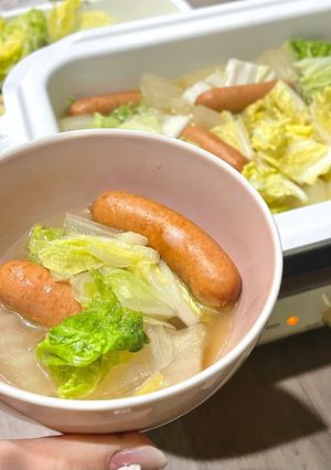 🍲日村さん家のウインナー鍋-レシピのメイン写真