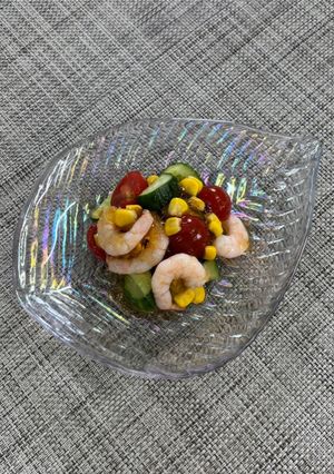 むきえびと夏野菜のジュレサラダ-レシピのメイン写真