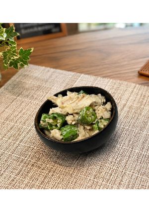 ささみとおくらのマヨわさ醤油★動画あり★-レシピのメイン写真