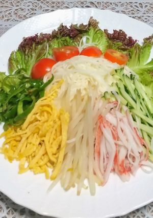 栄養バランスの良いサラダソーメン-レシピのメイン写真