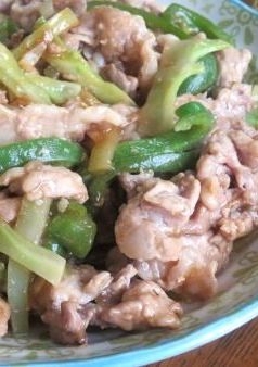 豚こま肉でチャンジャオロースー風-レシピのメイン写真
