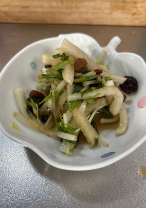 レーズン入り大根と水菜のサラダ-レシピのメイン写真