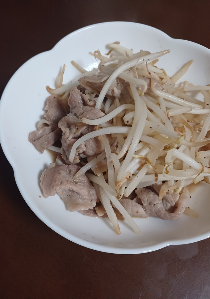 豚肉ともやしの炒め物-レシピのメイン写真