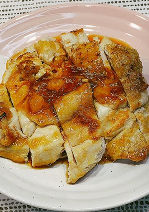 鶏むね肉のハチミツみかん照り焼き-レシピのメイン写真
