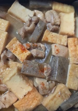 みそ煮／鶏もも、厚揚げ、こんにゃく-レシピのメイン写真