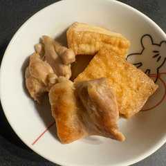 รูปของ ポン酢でさっぱり 鶏もも肉と厚揚げ煮