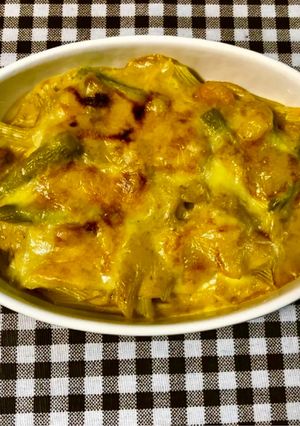 海老とアスパラでチーズカレーグラタン-レシピのメイン写真