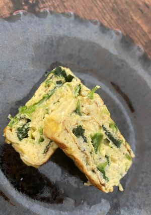 お豆腐で！しらすとほうれん草の卵焼き-レシピのメイン写真
