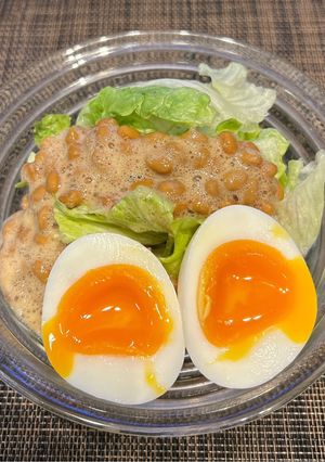 ちぎって載せるだけ！激ウマ納豆レタス！-レシピのメイン写真