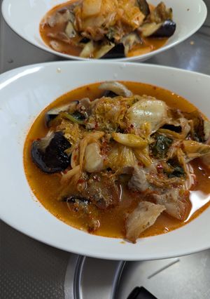 茄子のキムチ麺-レシピのメイン写真