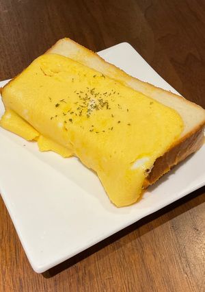 卵焼き機で簡単！チーズたまごサンド♪-レシピのメイン写真