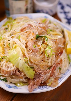 スタミナねぎ塩豚バラ油そうめん🤩-レシピのメイン写真