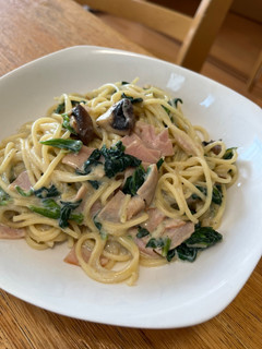 和風クリームパスタ-レシピのメイン写真