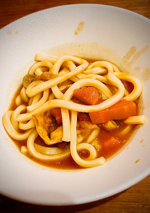リメイク版！スパイスでもルーでいけるカレーうどん-レシピのメイン写真