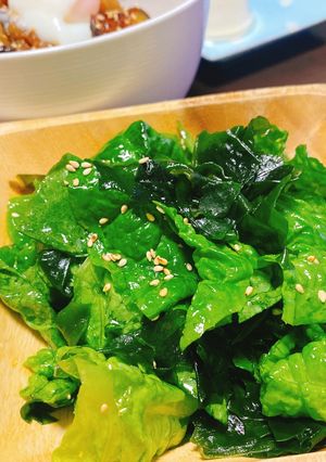 カンタン⭐︎わかめとサンチュの韓国風サラダ-レシピのメイン写真