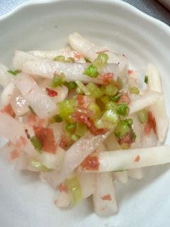 大根と大根葉の梅肉和え。-レシピのメイン写真
