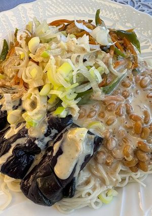 【簡単そうめん】冷蔵庫の副菜でぶっかけ-レシピのメイン写真