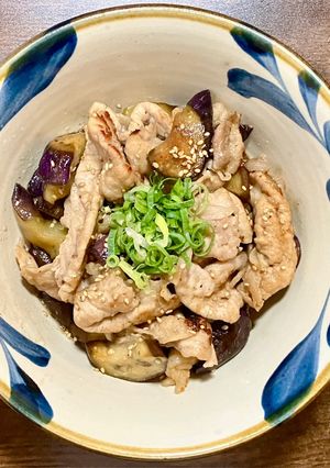 豚ロース薄切り肉とナスのカンタン酢炒め-レシピのメイン写真