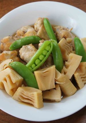 たけのこと手羽の煮物-レシピのメイン写真