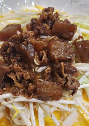 ＼牛こんにゃく／レンチンお好み焼き♫-レシピのメイン写真