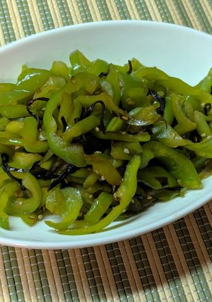 苦みが消えた♡ピーマン大量消費の塩昆布炒め-レシピのメイン写真