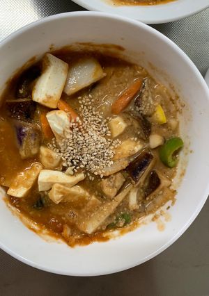 肉無豆腐簡単赤味噌トマト味野菜炒め-レシピのメイン写真