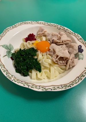 冷やしモロヘイヤきしめん-レシピのメイン写真