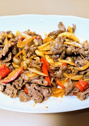 つくログ☆牛肉とパプリカのケチャップ炒め-レシピのメイン写真