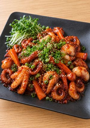 旨辛！屋台料理 チュクミポックム（イイダコ炒め）-レシピのメイン写真
