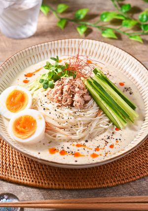 台湾風クリーミー豆乳そうめん-レシピのメイン写真