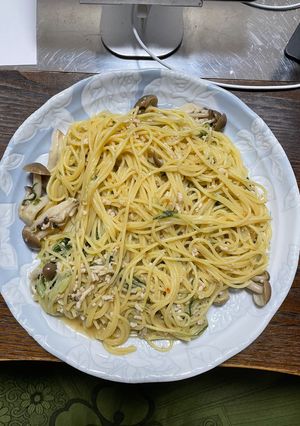 簡単！ズボラ飯！柚子胡椒アンチョビパスタ-レシピのメイン写真