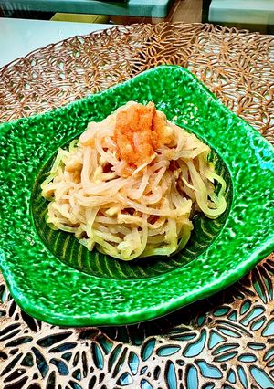 糸こんにゃくとえのきの明太バター和え-レシピのメイン写真