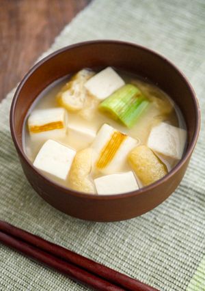 こんがり焼きねぎと豆腐のおみそ汁-レシピのメイン写真