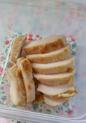 ヘルシオ　あぶりサラダチキン-レシピのメイン写真