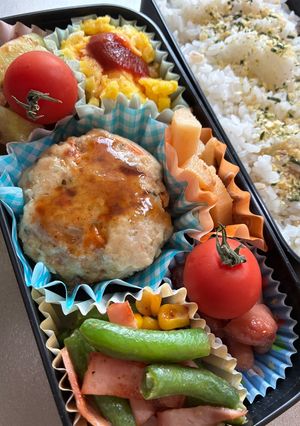 愛妻？弁当⑭(豚つくね他-レシピのメイン写真