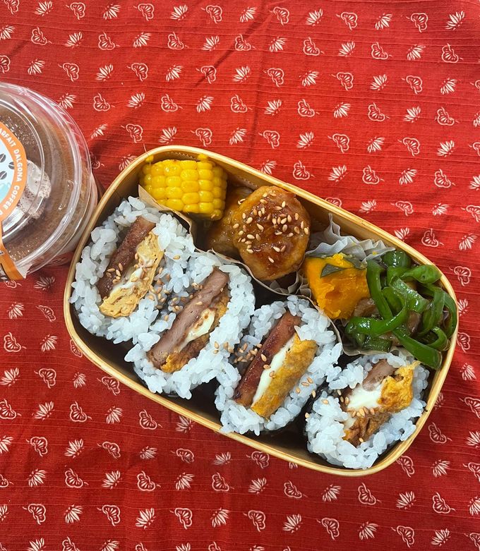 ポーク卵おにぎらず弁当-レシピのメイン写真
