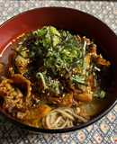 豚バラキムチ大根ぶっかけそば