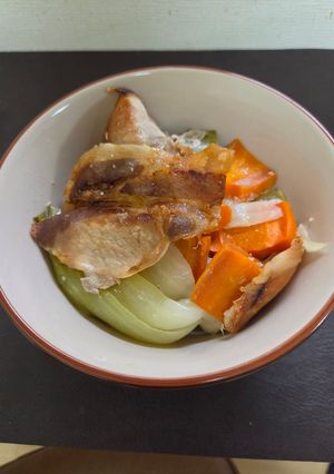 豚と野菜のオーブン焼き トリュフ塩で-レシピのメイン写真
