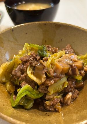 キャベツとひき肉のピリ辛あんかけ-レシピのメイン写真