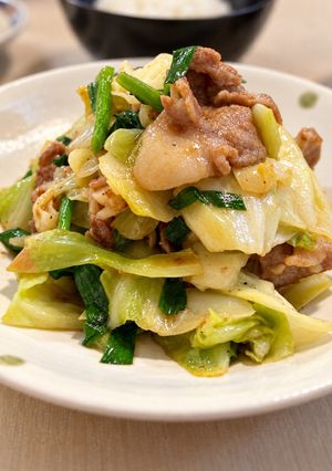 すぐできる！豚肉とキャベツのガーリック塩だれ炒め-レシピのメイン写真