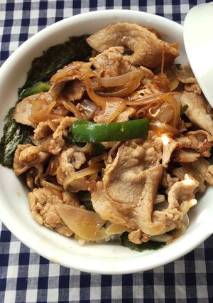 豚こま焼肉丼♪-レシピのメイン写真